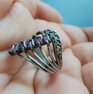 Vintage 925 sterling silver ring size 6 1/2